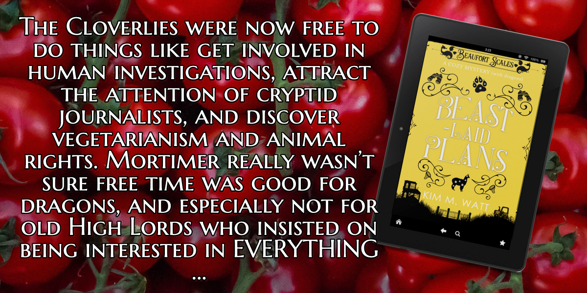 Beast-Laid Plans chapter one excerpt Beaufort Scales cozy mystery dragons kim m watt